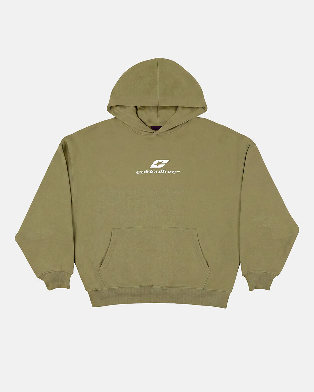 CURVED HOODIE MILITAR GREEN