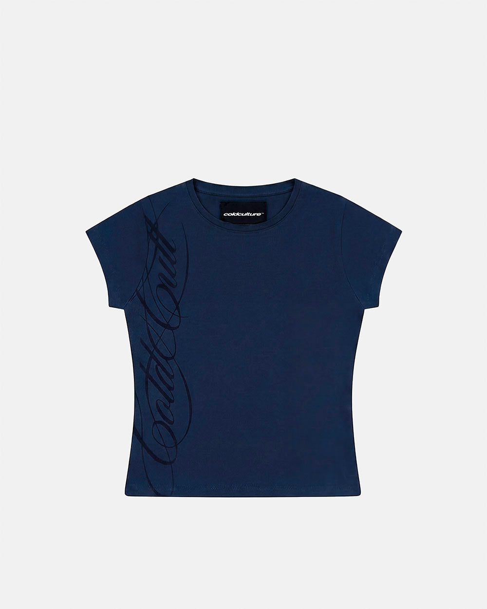 CUT-OUT BABY TEE NAVY - Cold Culture #packshot