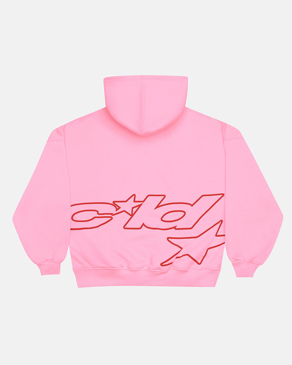 DEFENSE HOODIE PINK & RED
