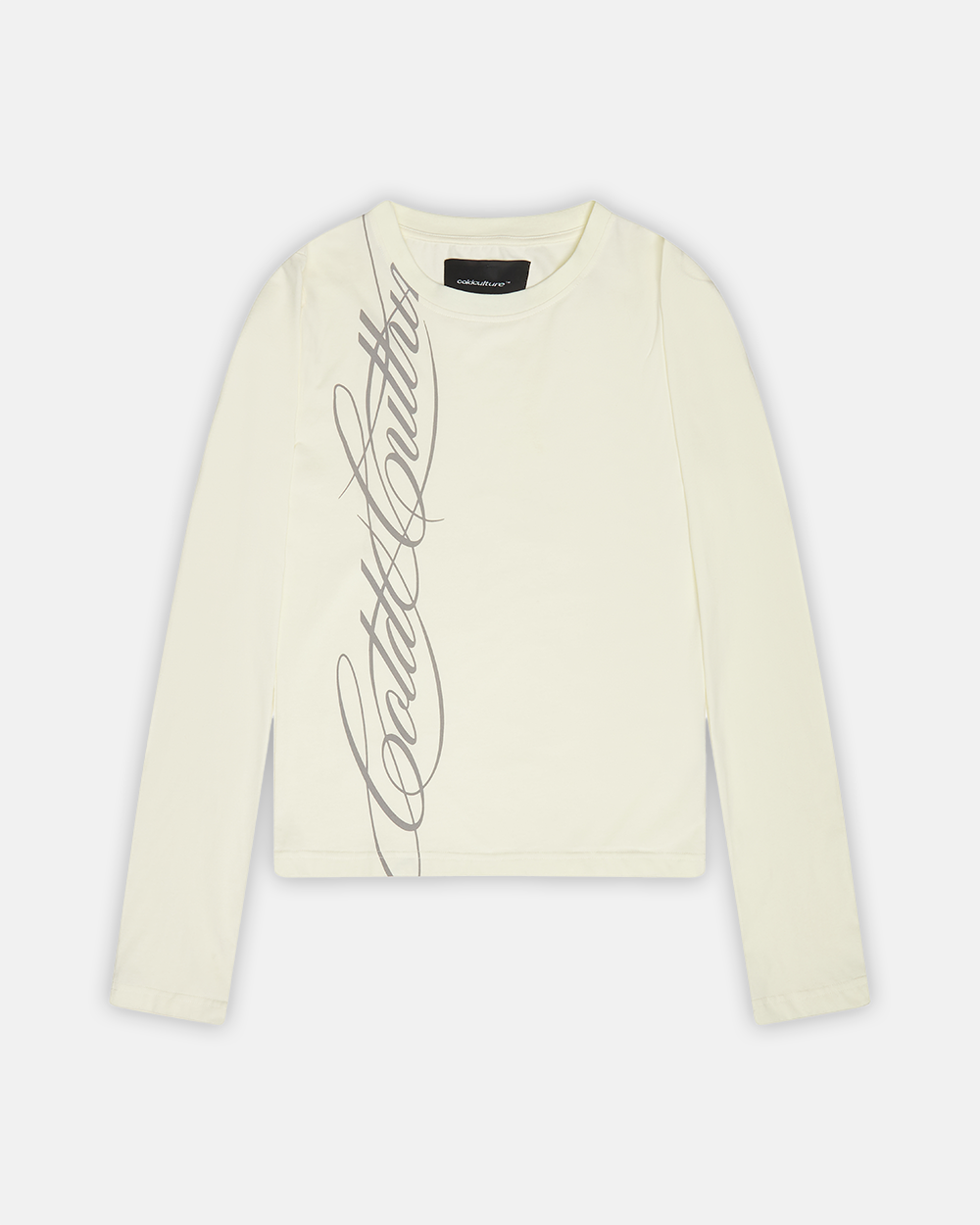 SCRIPT LONGSLEEVE TEE WHITE
