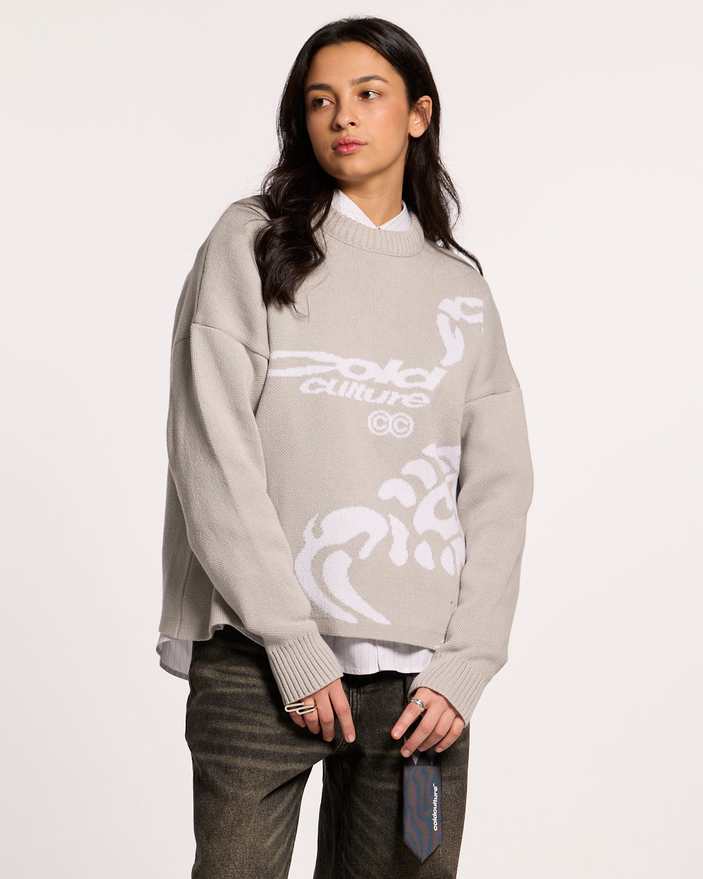 POISON KNITWEAR COOL GREY