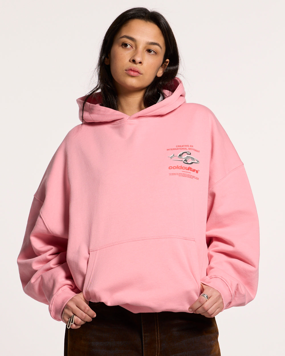 SPARKLY HOODIE PINK