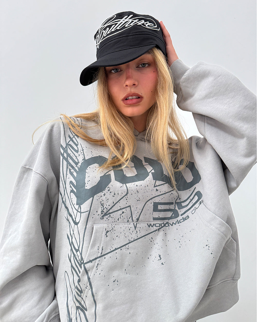 ON ROAD HOODIE GREY & GREEN