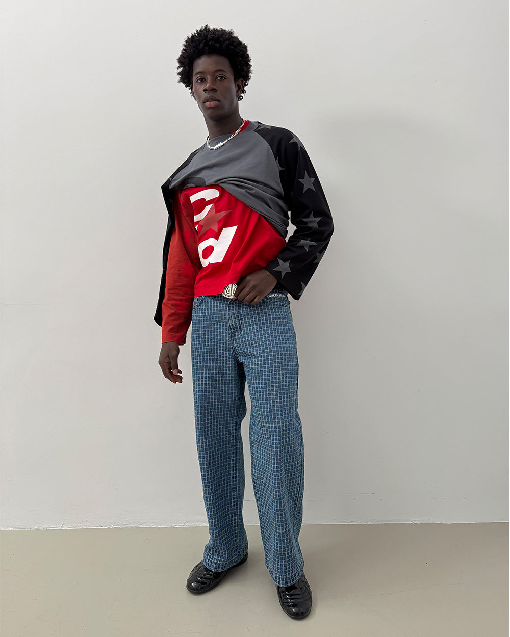 CONSTELLATION LONGSLEEVE RED & BURGUNDY