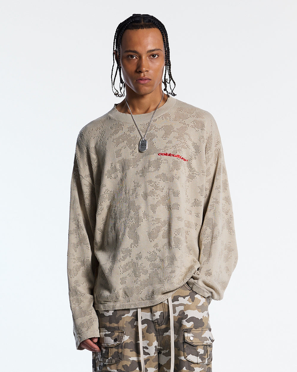 HURRACAINE LONGSLEEVE KNIT BEIGE