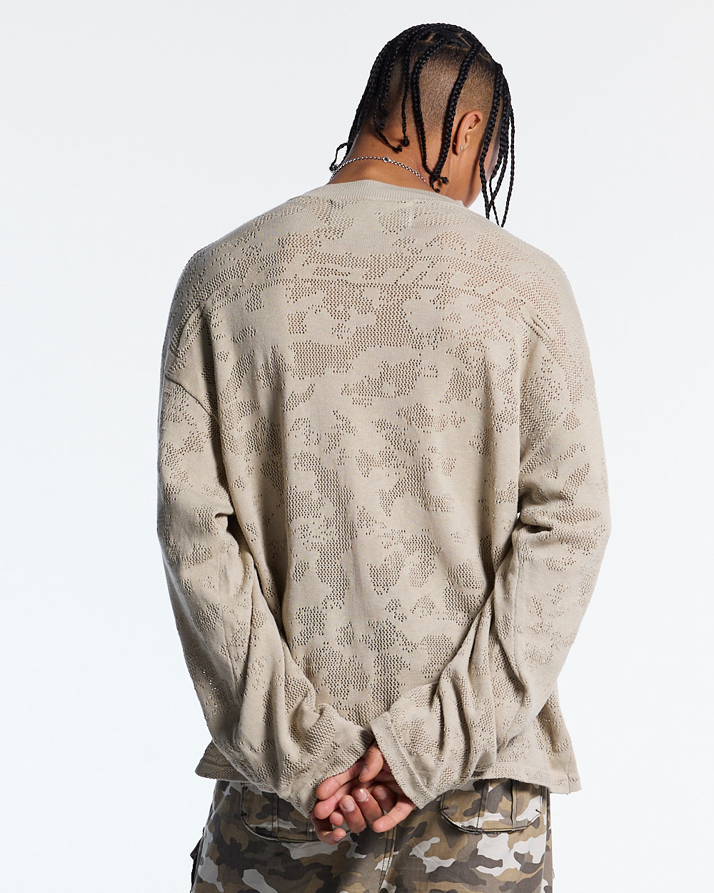 HURRACAINE LONGSLEEVE KNIT BEIGE