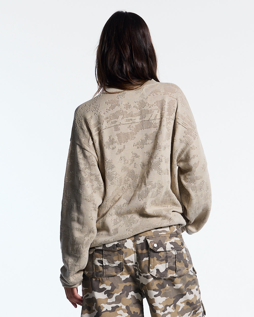 HURRACAINE LONGSLEEVE KNIT BEIGE