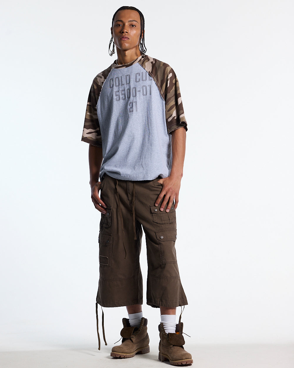 CHAINS CAMO TEE GREY