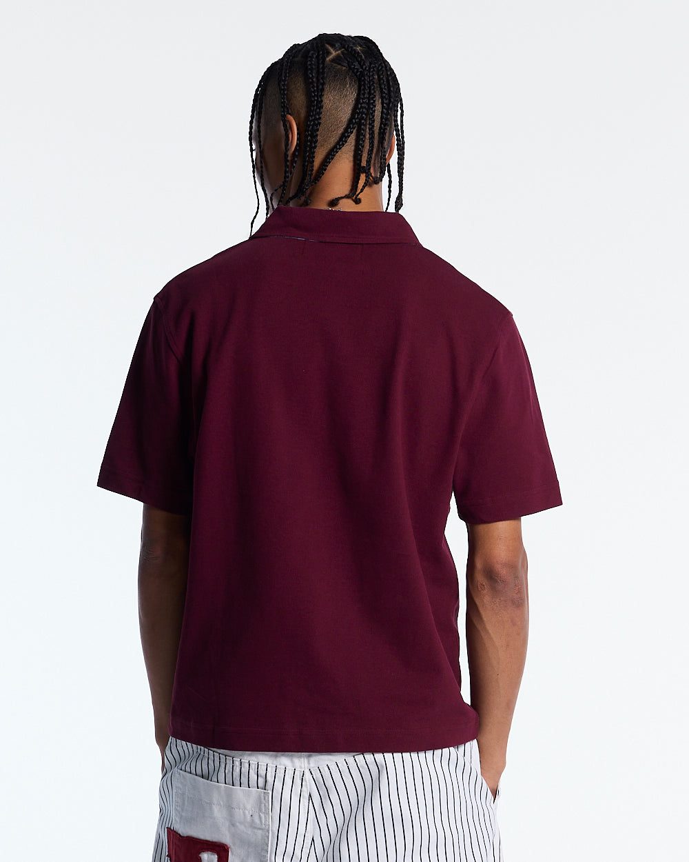 TARTAN SCRIPT POLO RED