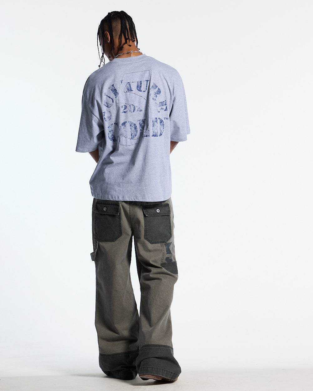 MARINE 55 TEE HEATHER GREY