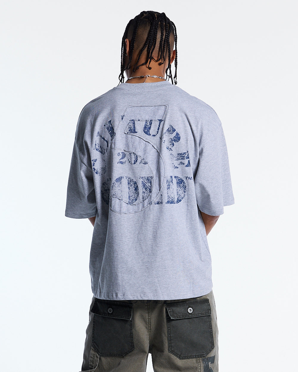 MARINE 55 TEE HEATHER GREY