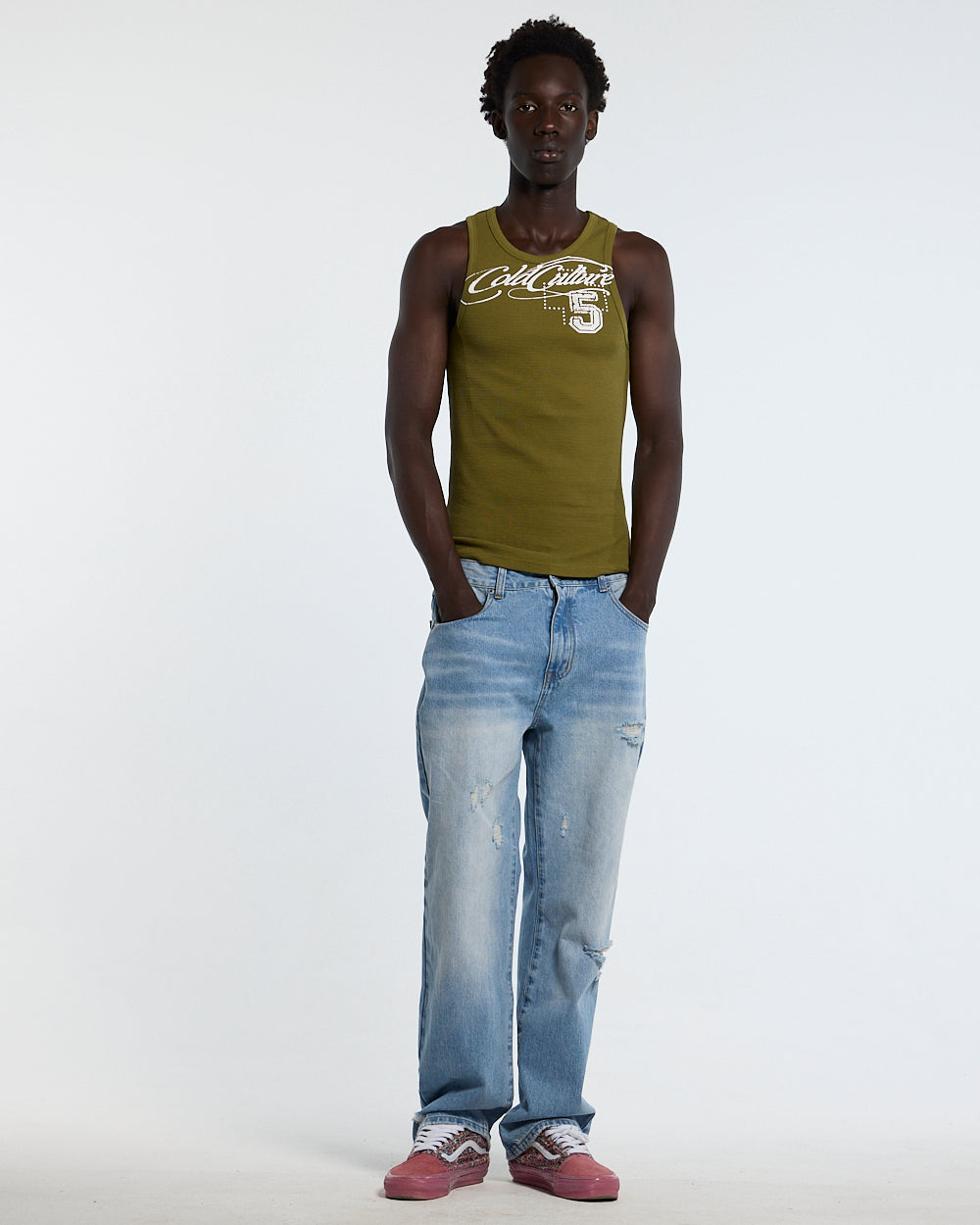 SPEED WAFFLE TANK TOP GREEN