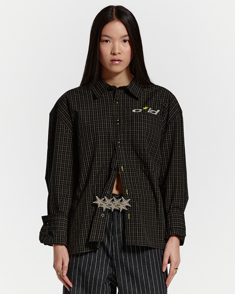 BRICK LANE SHIRT BLACK SQUARE