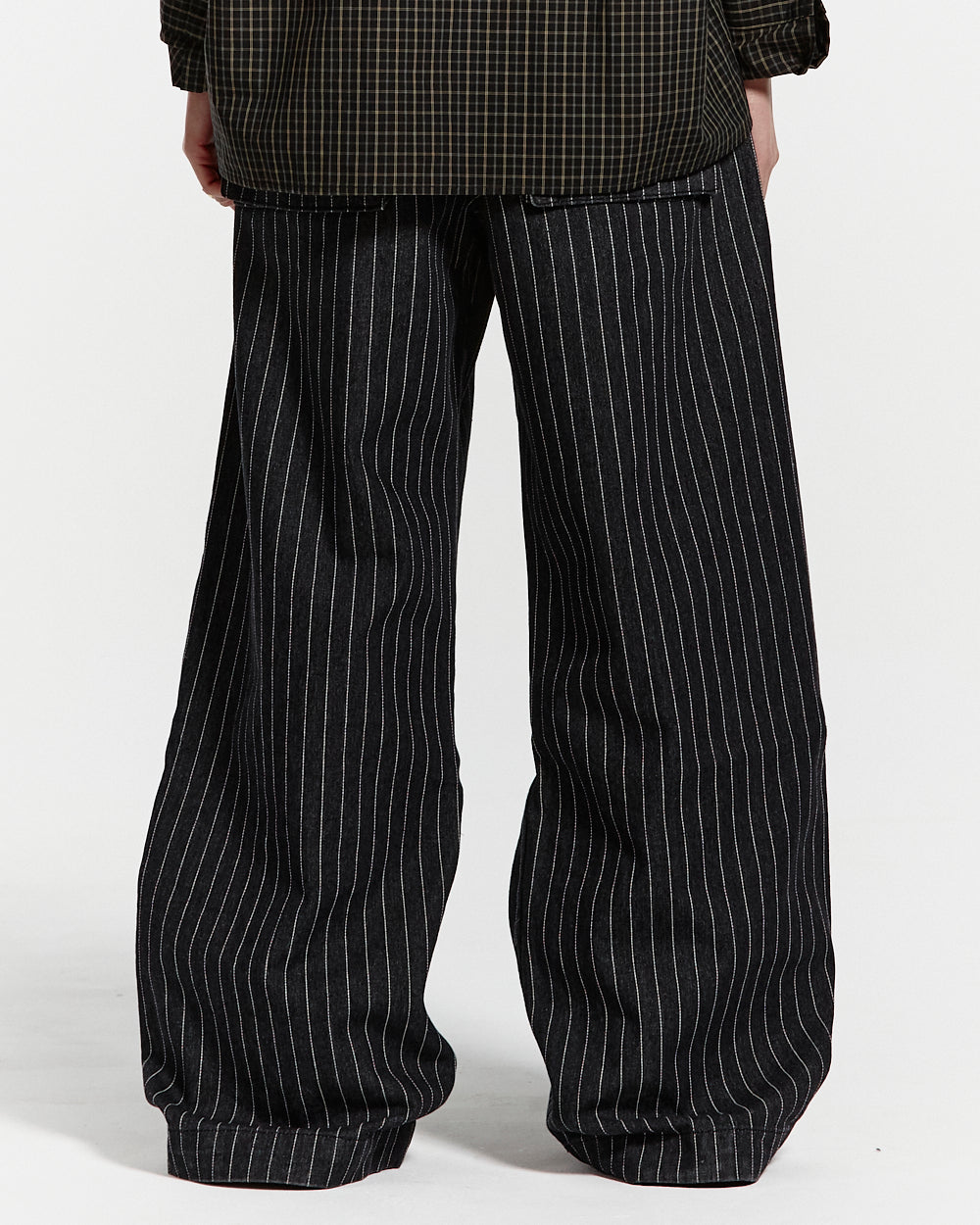 STRIPES CASINO V1 PANTS BLACK DENIM