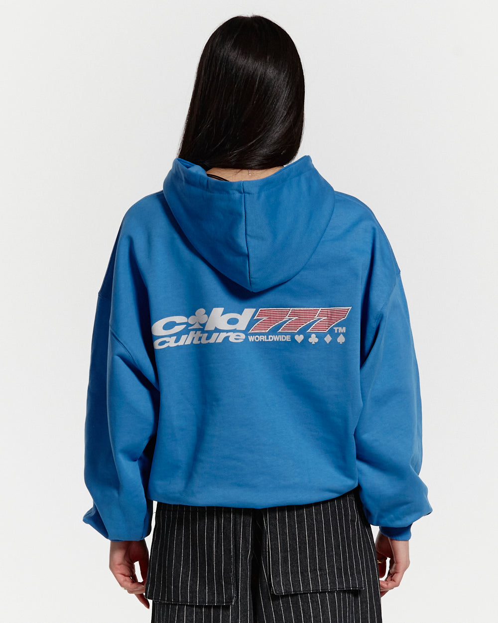 THREE SEVENS HOODIE CAPRI BLUE