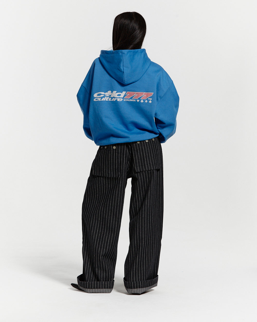 THREE SEVENS HOODIE CAPRI BLUE