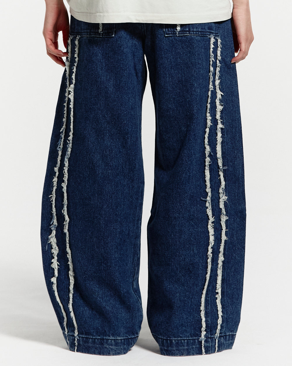 FRAYED LINE V1 PANTS MIDNIGHT BLUE DENIM