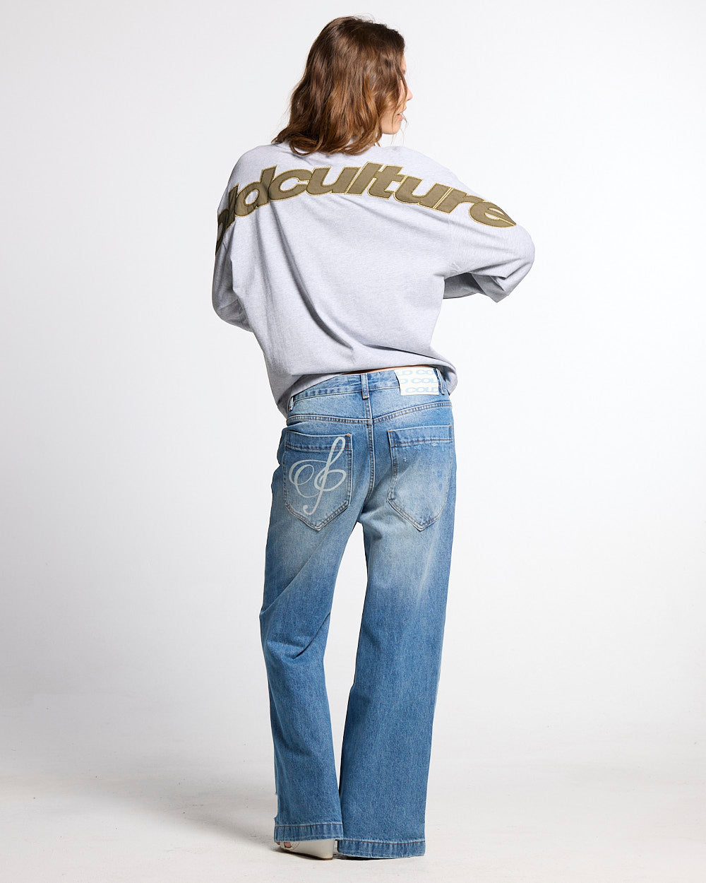 CURVED KNOTS LONGSLEEVE HEATHER GREY