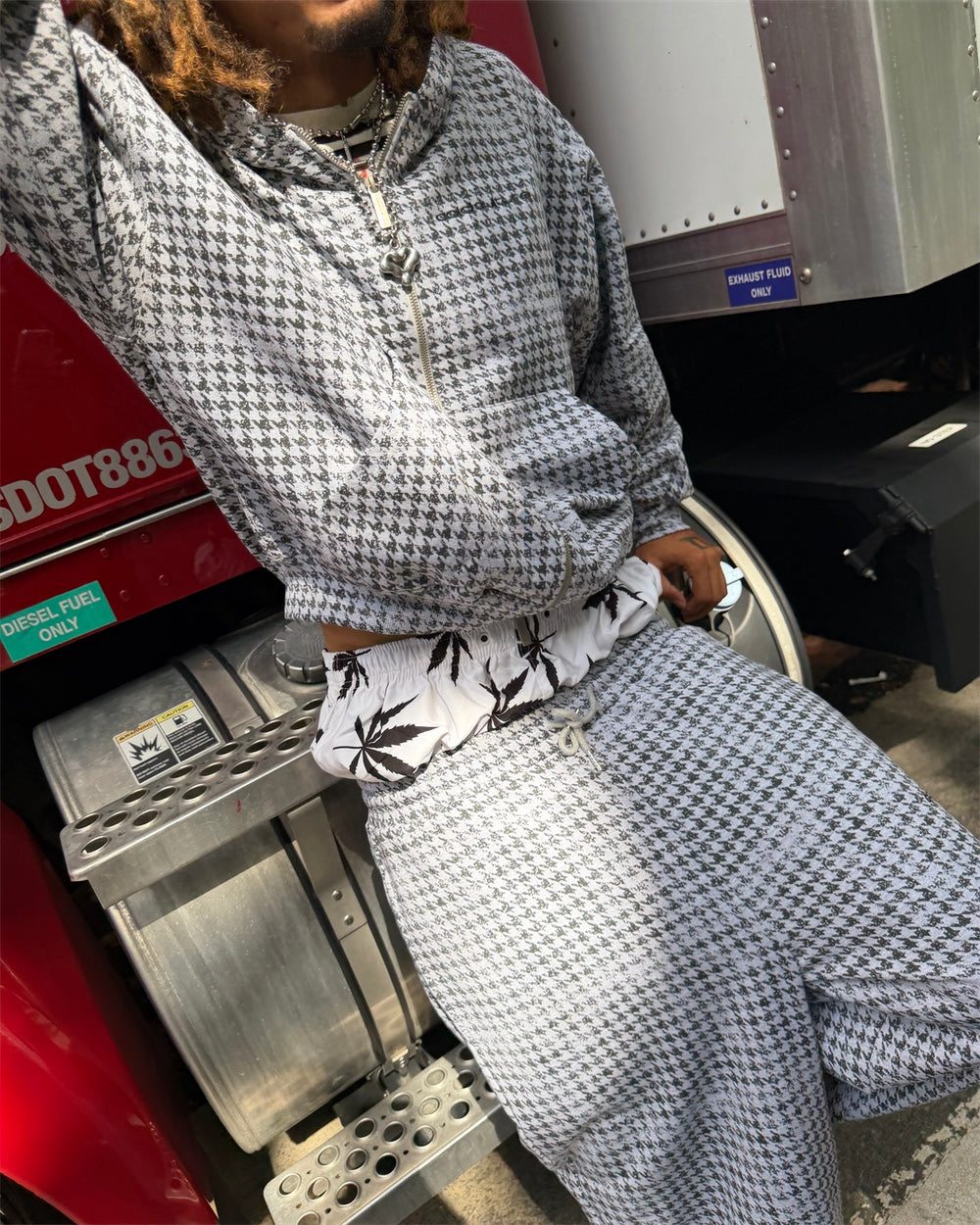 MAISON STREET SWEATPANTS HEATHER GREY