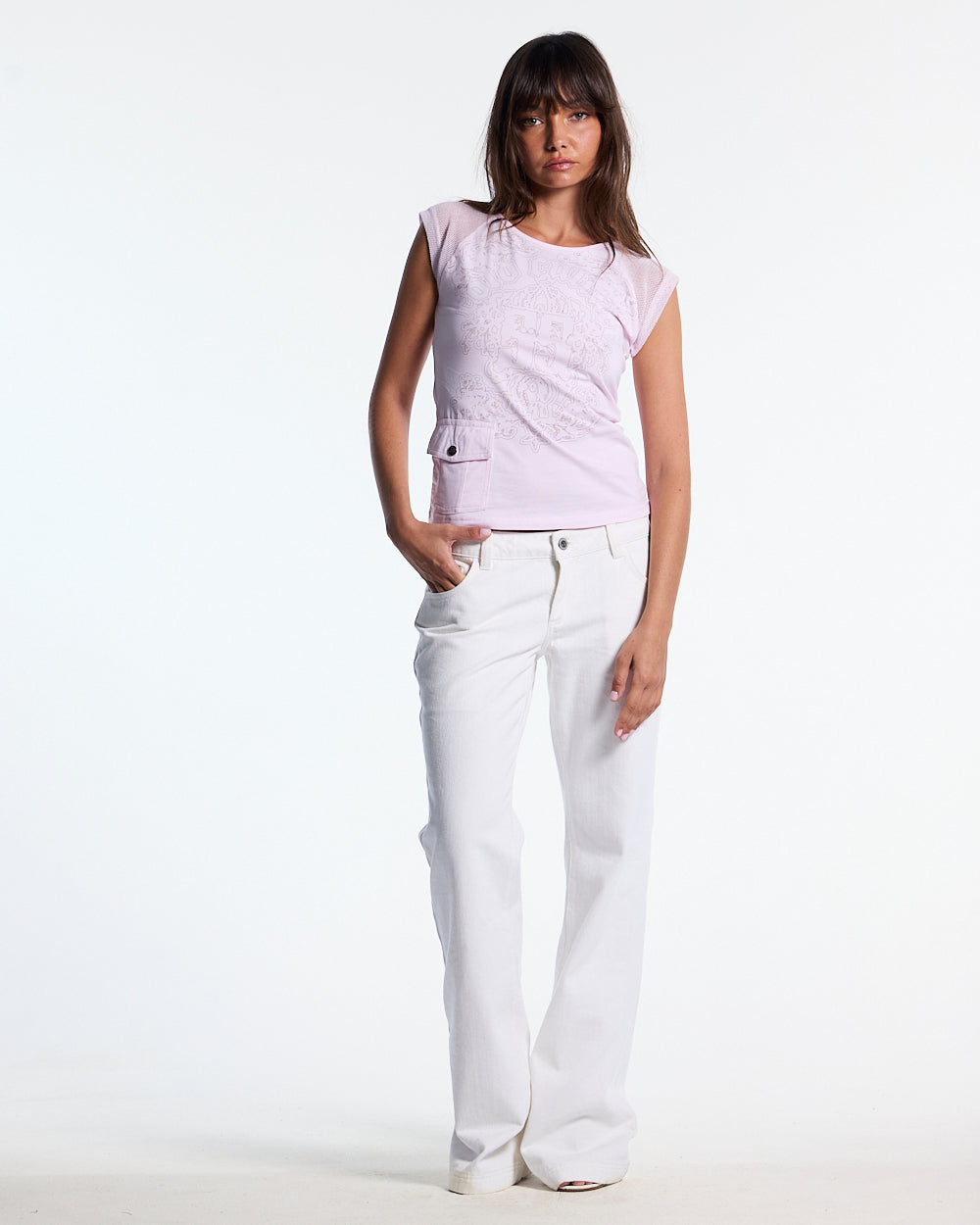 STIRRUP BOOTCUT WHITE