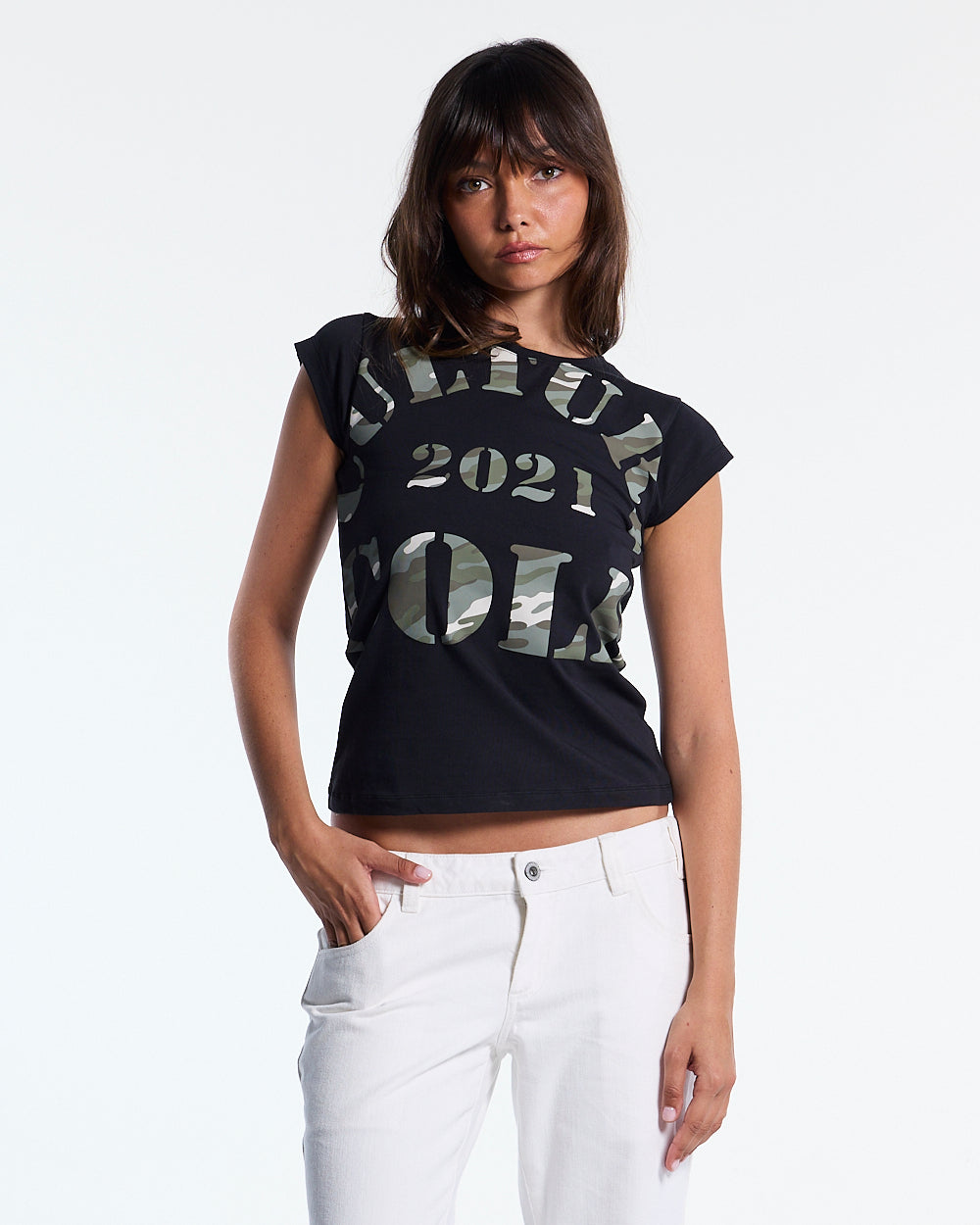 COMMAND BABY TEE BLACK