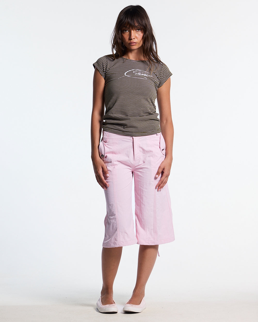 COUTURE CAPRI PANTS PINK