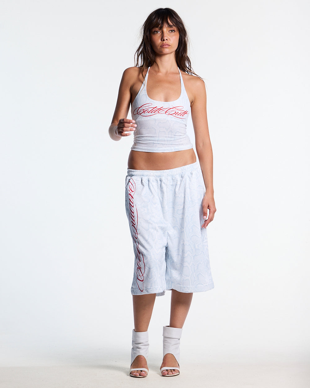 LADY C MESH TOP WHITE