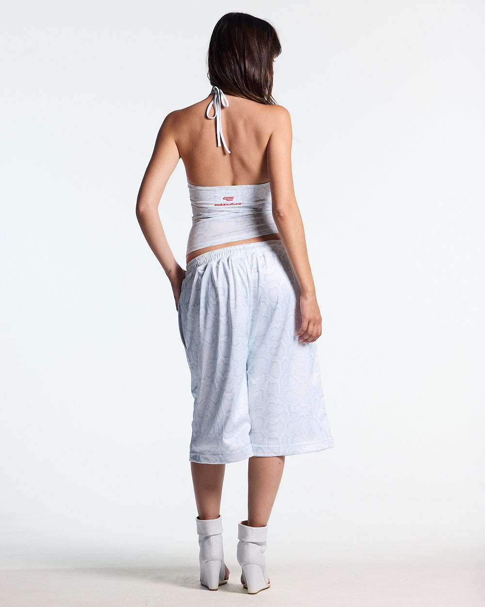 LADY C MESH TOP WHITE