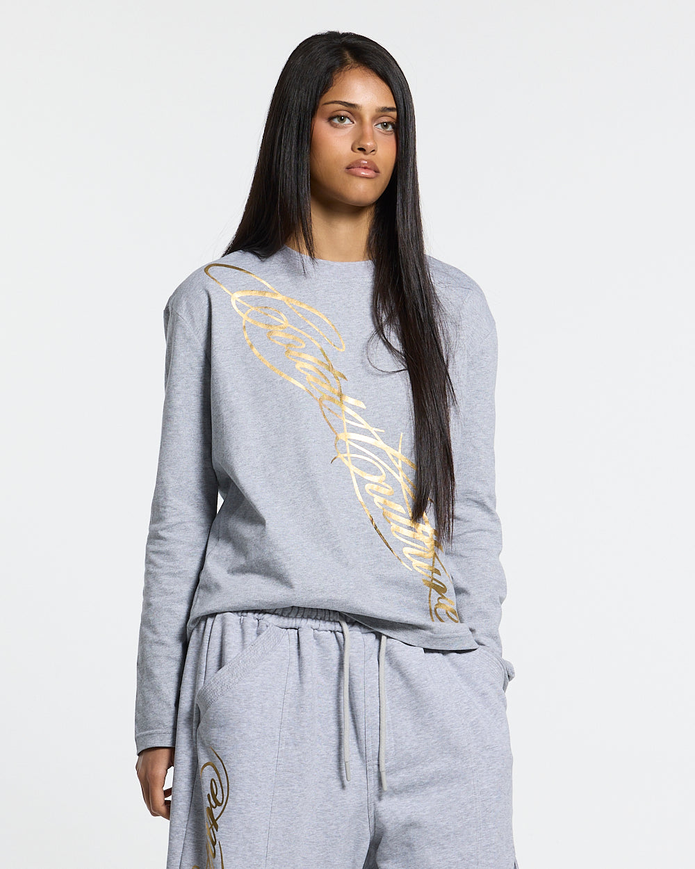 ICON LONGSLEEVE TEE HEATHER GREY