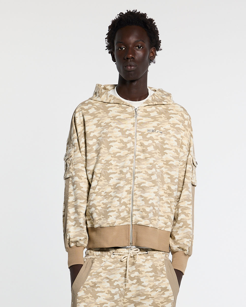 NEUTRAL FIELD ZIP HOODIE CAMO