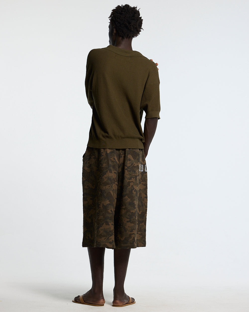 SPARROW KNIT POLO GREEN