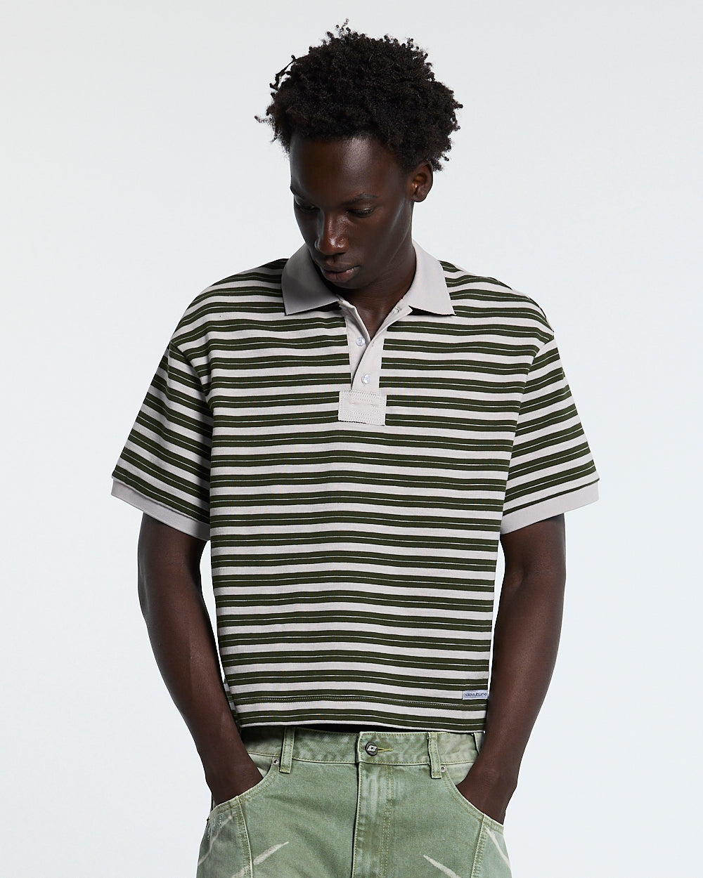 COURT FIELD KNIT POLO GREEN