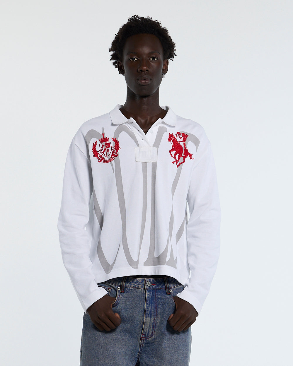 PAUSE LONGSLEEVE POLO WHITE