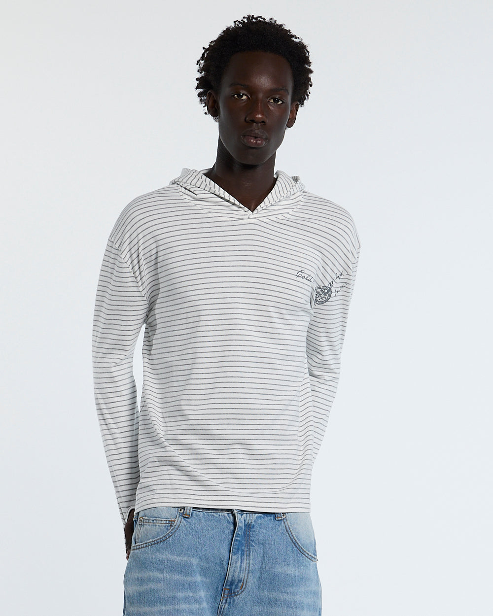 POSTAL HOODED LONGSLEEVE WHITE