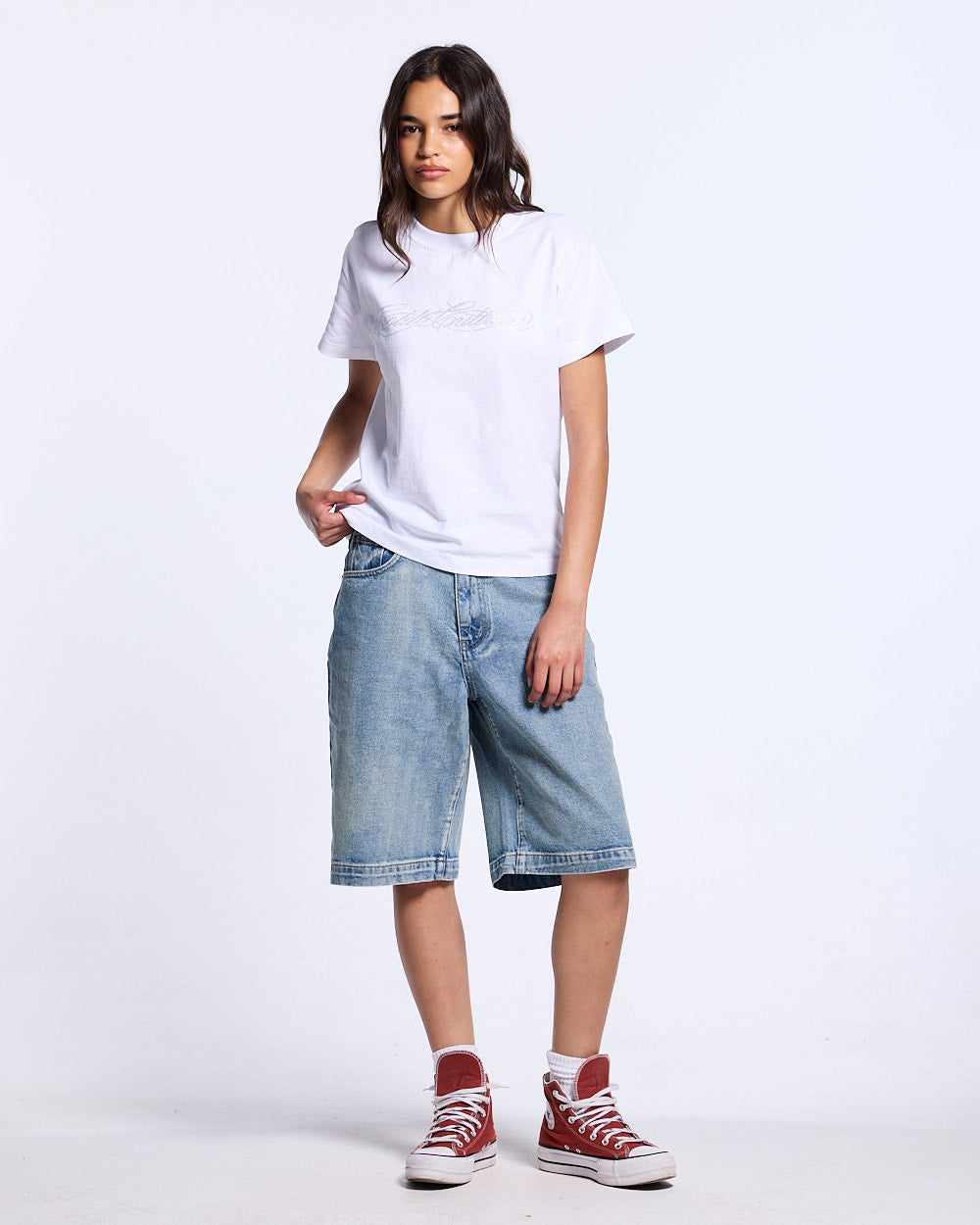 STARS V2 SHORTS LIGHT DENIM