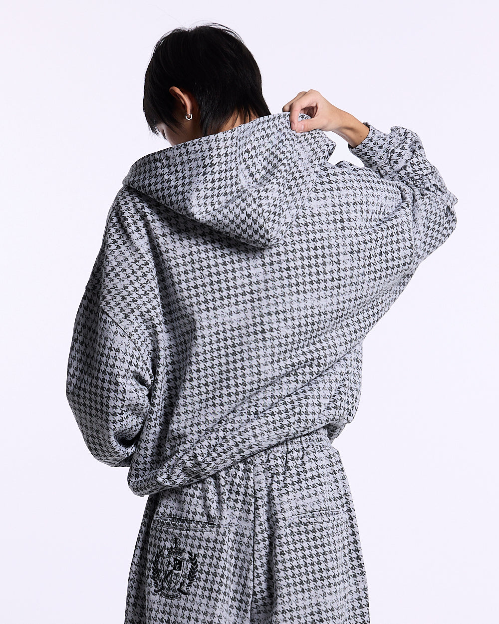 MAISON STREET ZIP HOODIE HEATHER GREY