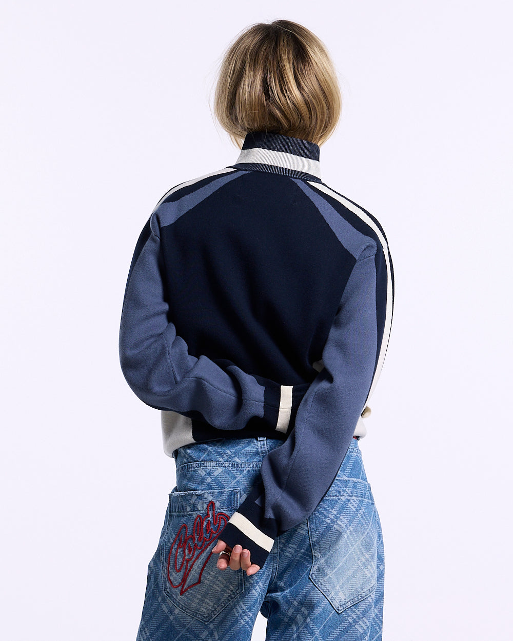 POLE KNIT NAVY - Cold Culture #woman
