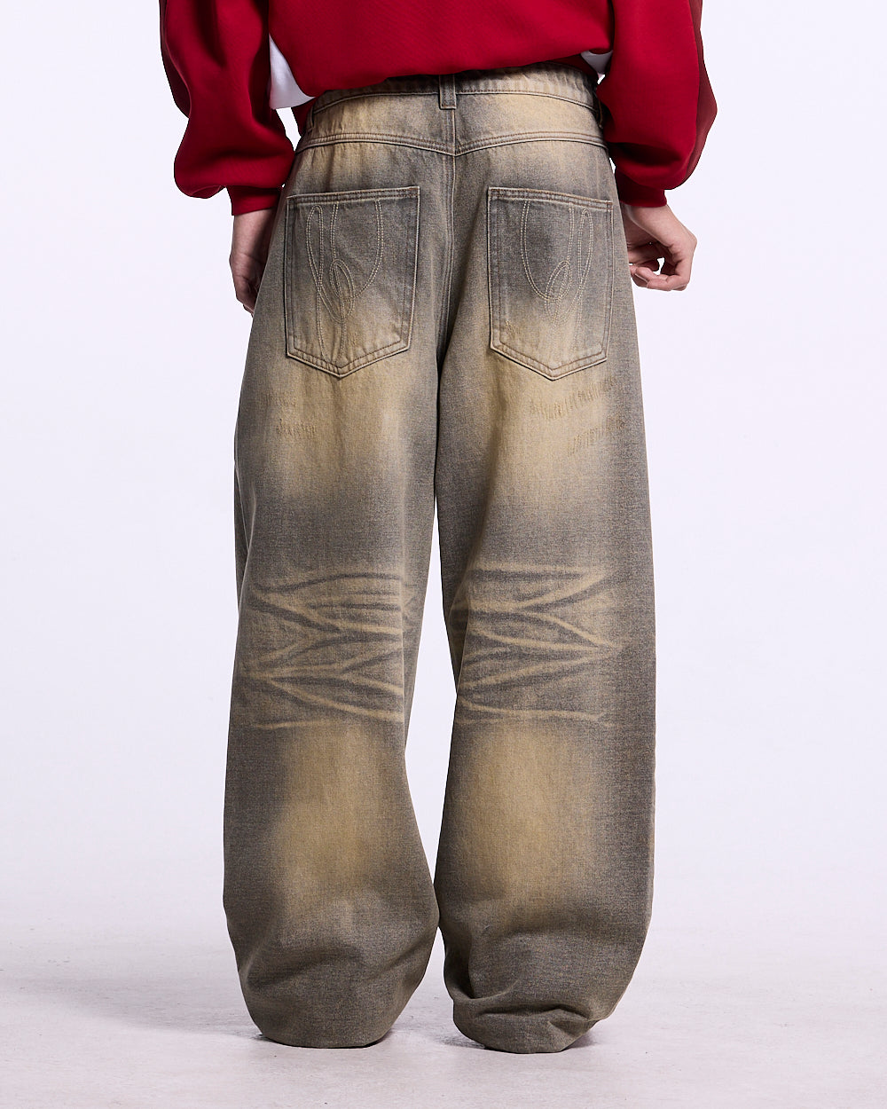 WIBBLE SCRIPT V3 PANTS BROWN WASH