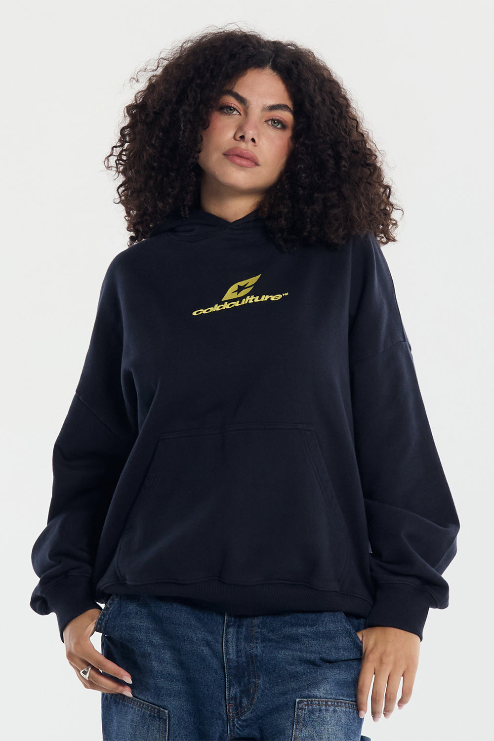 CURVED HOODIE MIDNIGHT BLUE