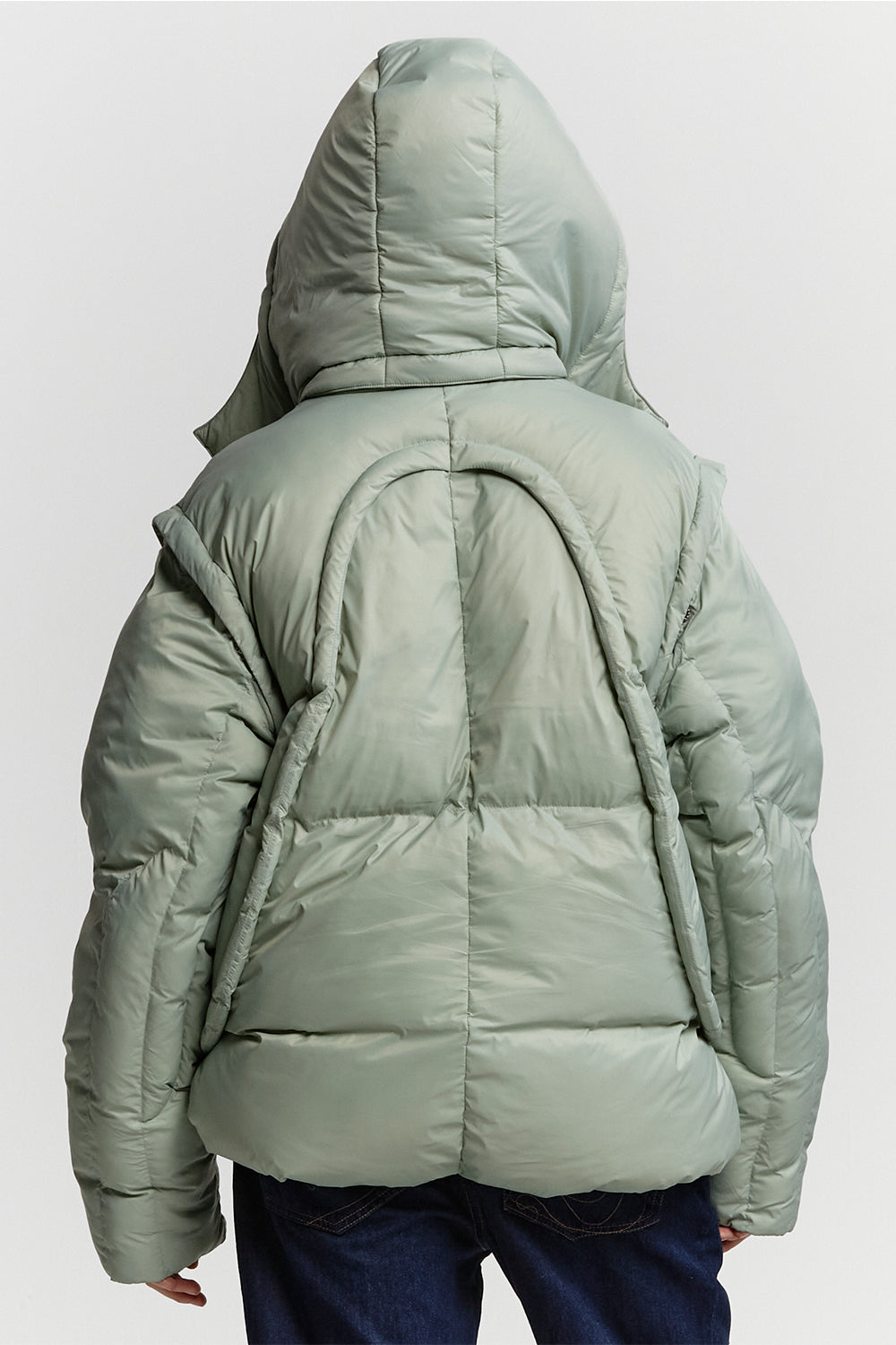 MULTIFUNCTIONAL PUFFER JACKET PISTACHIO GREEN