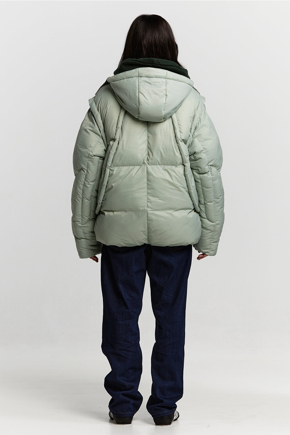 MULTIFUNCTIONAL PUFFER JACKET PISTACHIO GREEN