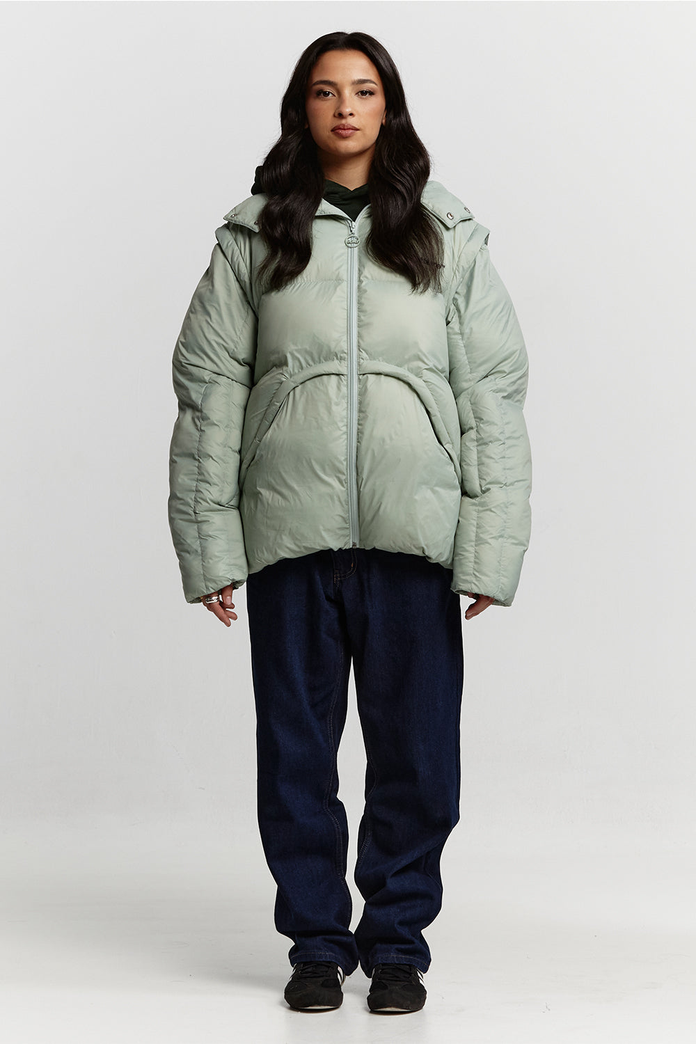 MULTIFUNCTIONAL PUFFER JACKET PISTACHIO GREEN