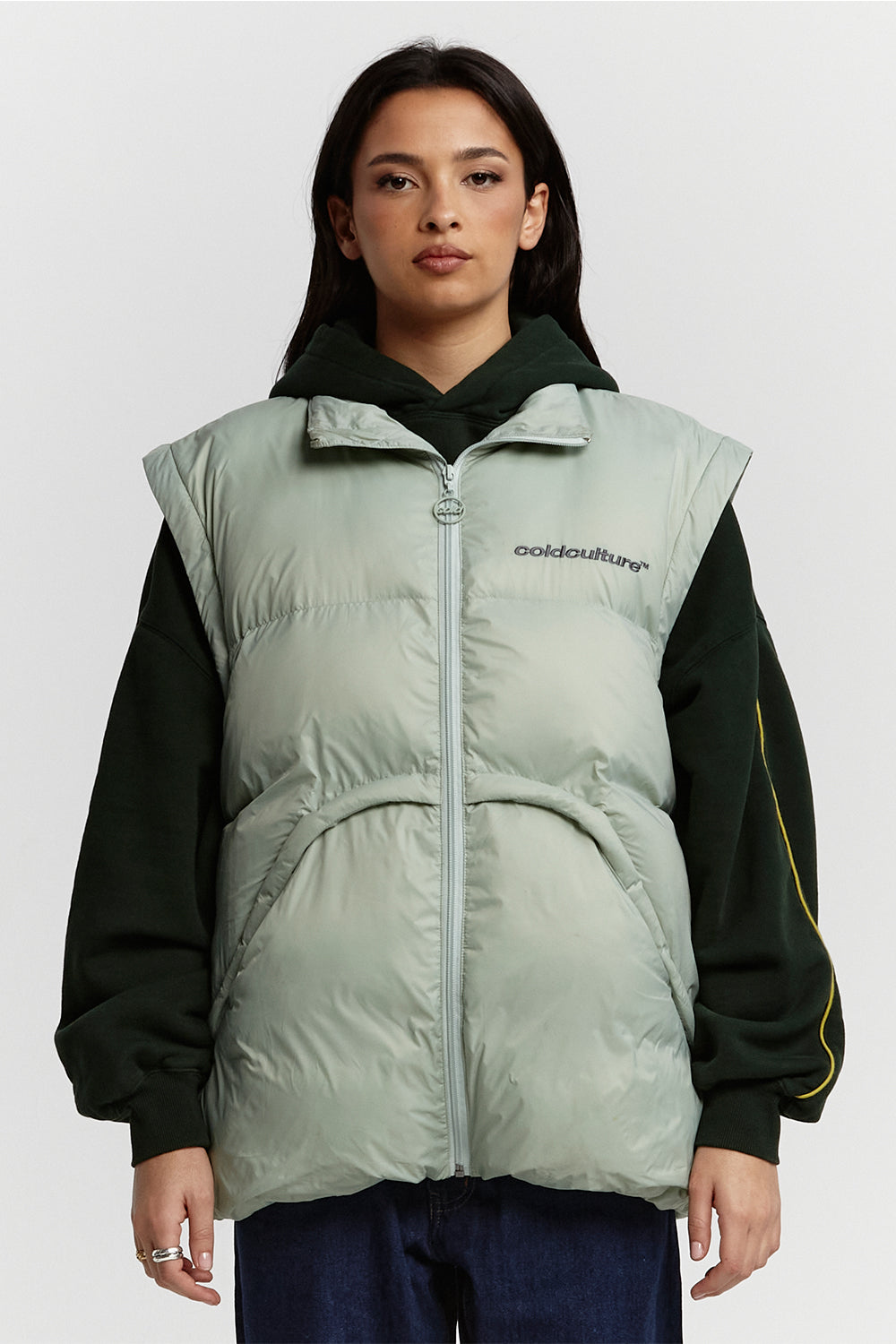 MULTIFUNCTIONAL PUFFER JACKET PISTACHIO GREEN