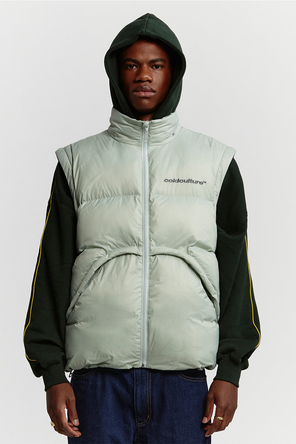 MULTIFUNCTIONAL PUFFER JACKET PISTACHIO GREEN