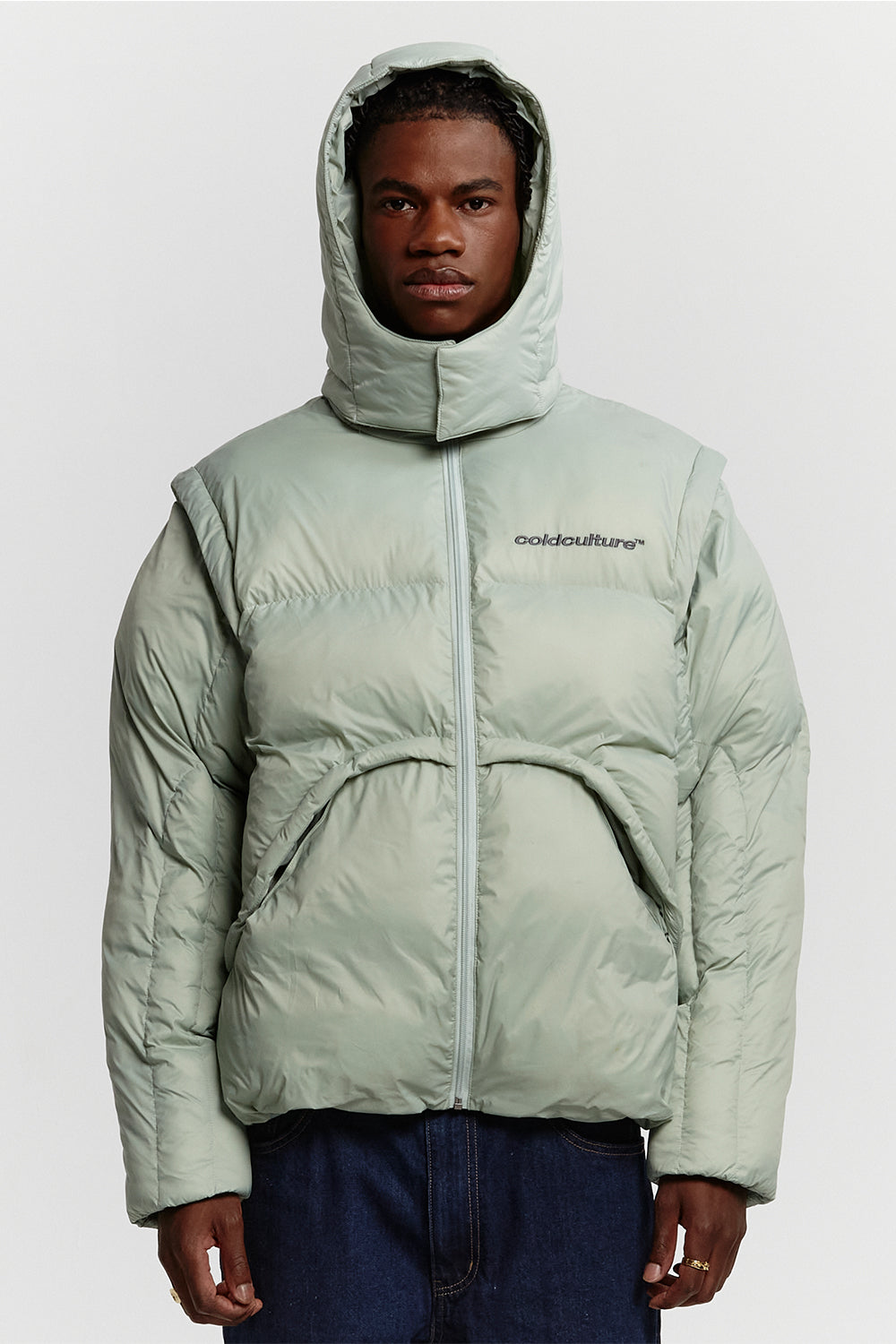 MULTIFUNCTIONAL PUFFER JACKET PISTACHIO GREEN