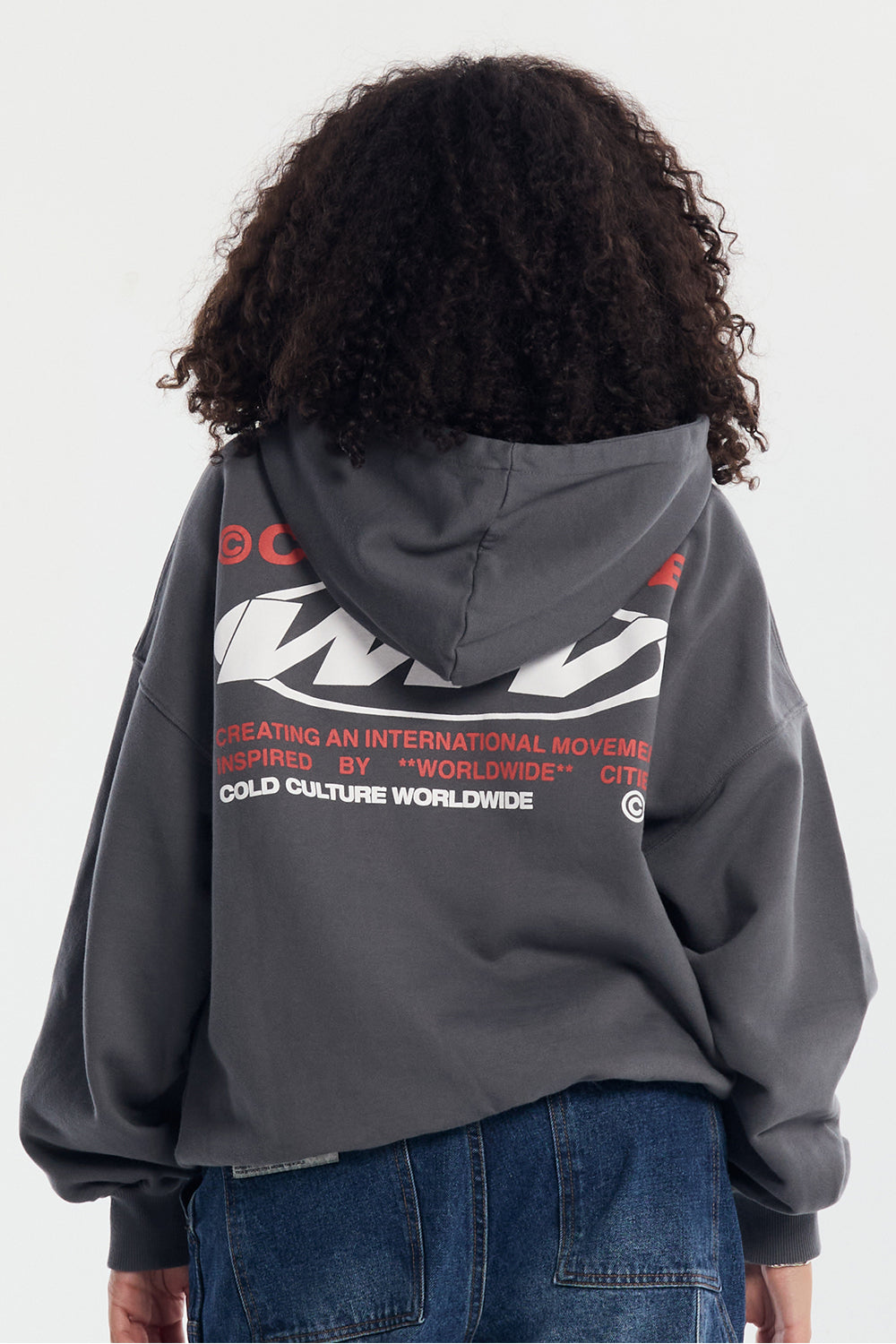 WORLDWIDE CIRCLE HOODIE DARK GREY