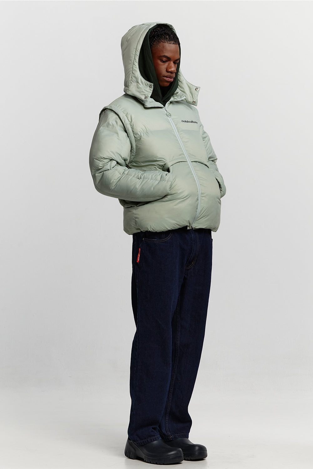 MULTIFUNCTIONAL PUFFER JACKET PISTACHIO GREEN