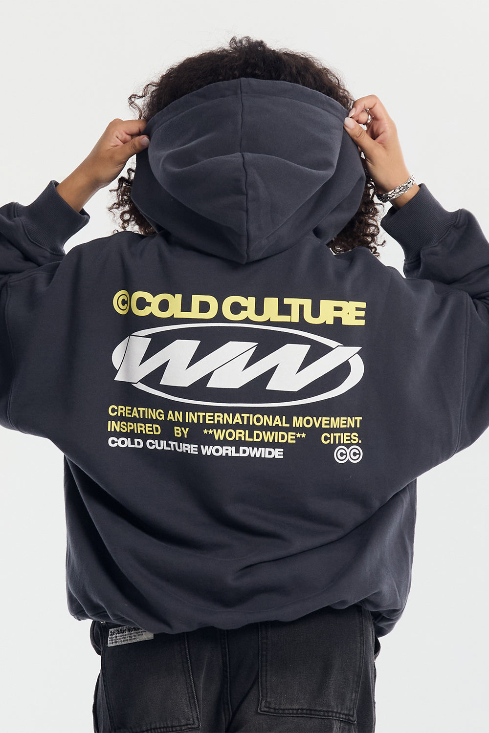 WORLDWIDE CIRCLE HOODIE DARK BLUE