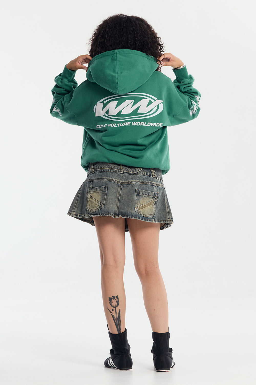 WORLDWIDE CIRCLE HOODIE SHALE GREEN