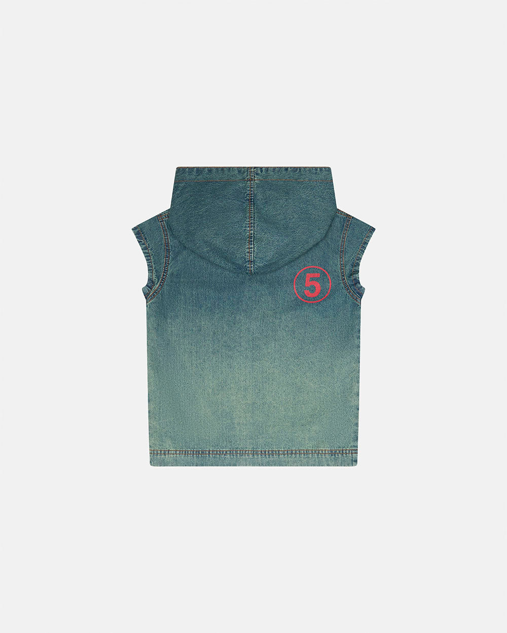 SIGHT ZIP BABY TEE DENIM